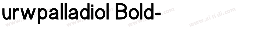 urwpalladiol Bold字体转换